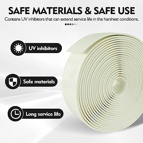 LukLoy 2" Wide 20ft Long Vinyl Straps for Patio Chairs Repairs, White - Image 3