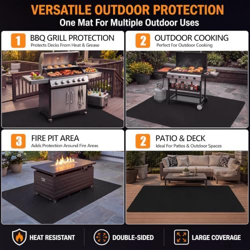 100 x 60 Inches Extra Large Under Grill Mat for Outdoor Grill - Image 5