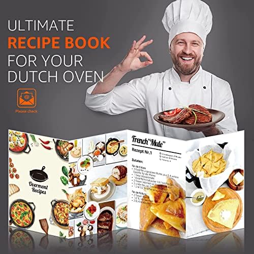 Overmont 2-in-1 Cast Iron Dutch Oven - 3.2QT Deep Pot with Lid Recipe - Image 2