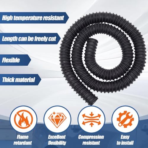 4" ID x 11' Length Car Exhaust Hose for Garage - Image 5