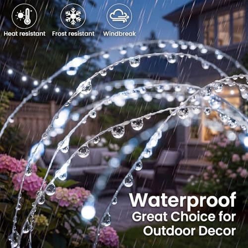 btfarm 1 Pack Solar Garden Lights Outdoor, 8 Modes Firework Lights Outside - Image 6