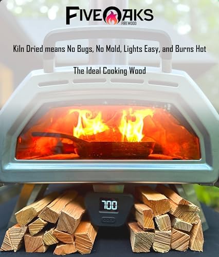 Kiln Dried Cherry Pizza Oven Wood, Mini 5 Inch Cooking Wood for Ooni, Gozney, Bertello Pizza Ovens - Approx 13lbs Product of USA (1,000 Cubic Inches) - Image 5