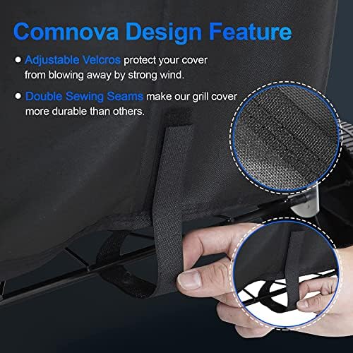 Comnova Charcoal Kettle Grill Cover - 7153 BBQ Cover for Weber 26 Inch Original Kettle, Heavy Duty & Waterproof Cover for 26 Inch Weber, Cuisinart and Char-Griller Grills - Image 7