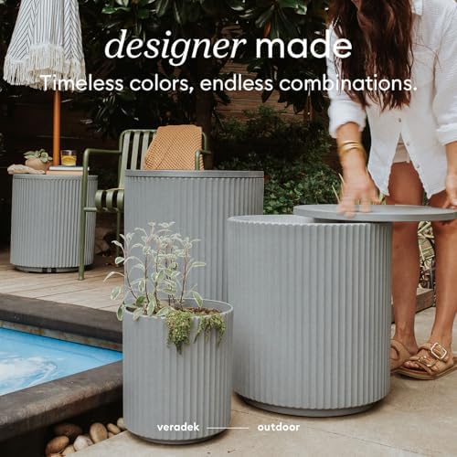 Veradek Cooler Side Table - Outdoor Cooler Table and Ice Chest - Image 4