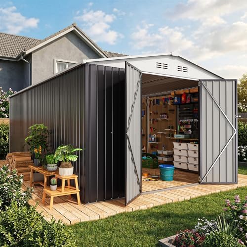 AirWire 10x16 FT Outdoor Metal Storage Shed - Image 7