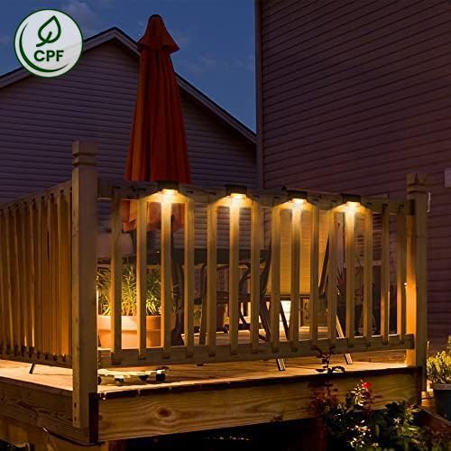 SOLPEX Solar Deck Lights Outdoor 24 Pack,Step Light Waterproof,Warm White - Image 4