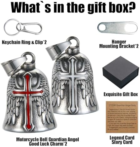 Motorcycle Bell Guardian Angel Gremlin Lucky Charm Gift For Riders - Image 6