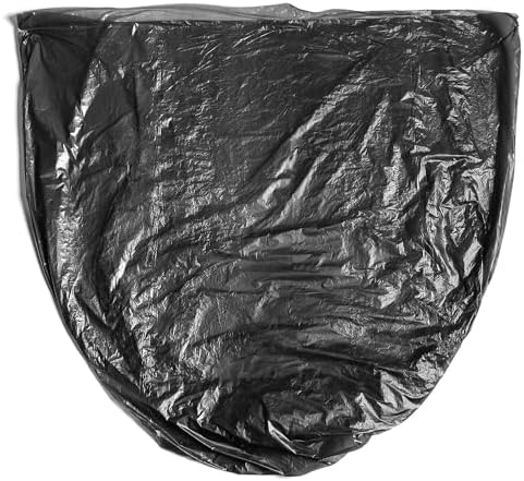 Aluf Plastics High Density Trash Bags, 60 Gallon, 600 Count, 22 Micron (eq), 38" x 60", Black, for Bathroom, Office, Industrial, Commercial, Janitorial, Municipal, Recycling - Image 3