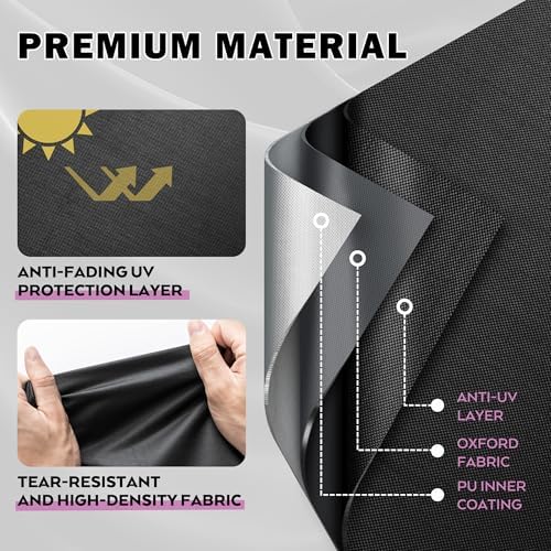Grill Cover for Blackstone 36 Inch Griddle with Hood, Outdoor Griddle Cover for Blackstone 2210/2212/2310/2322, Flat Top Grill Cover for 4 Burner 36" Griddle - Image 3