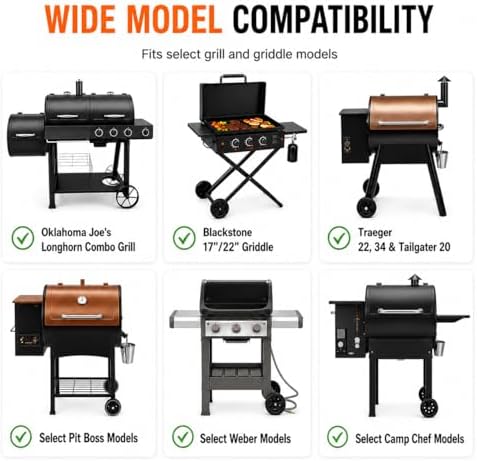 Hisencn Universal Adjustable Warming Rack for Gas Pellet Griddle Smoker - Image 3