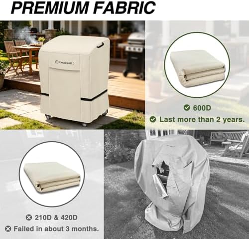 Porch Shield Waterproof Outdoor BBQ Grill Cover 32 inch, Light Tan - Image 5