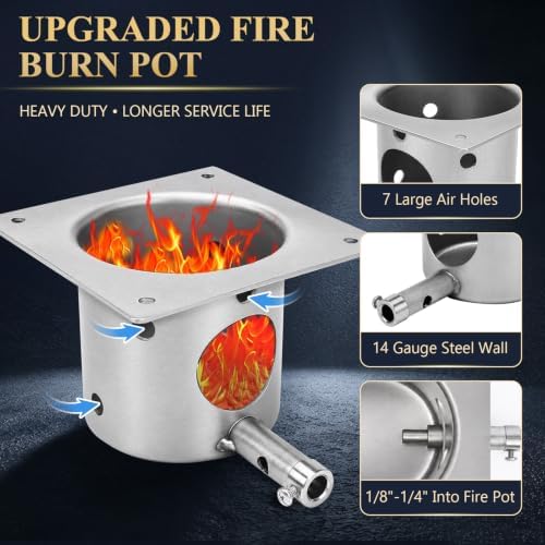 Upgraded Fire Burn Pot Replacement Parts for Pit Boss&Traeger Pellet Grills - Image 3