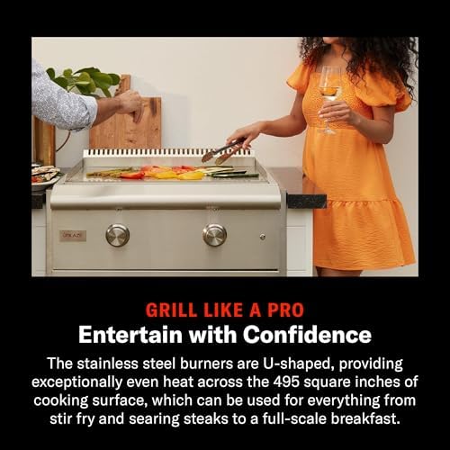 Blaze Premium LTE Built-In Natural Gas Griddle | 30-Inch Stainless Steel Flat Top with 36,000 BTUs | Illuminated Control Knobs | Push-and-Turn Flame Thrower Ignition | BLZ-GRIDDLE-LTE-NG - Image 4