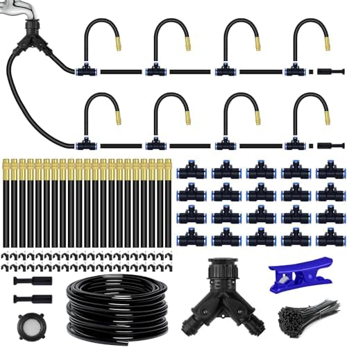 98.4Ft Drip Irrigation Kit System, 360° Bendable Garden Irrigation System by Cokacot