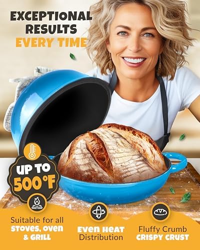 CRUSTLOVE 5 QT Bread Oven for Sourdough Baking with Lid & Baking Tool Set - Image 6