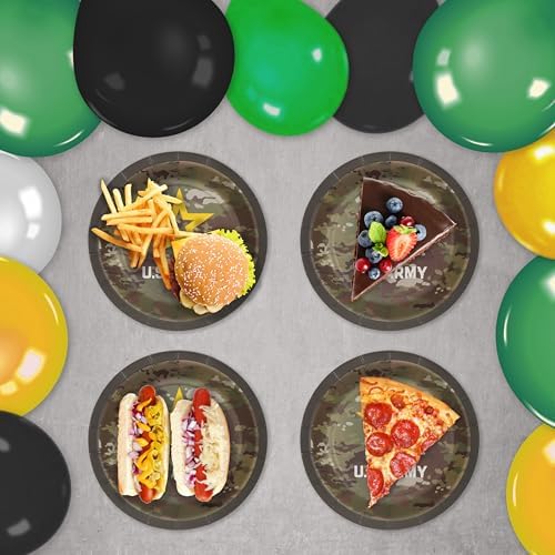 Havercamp U.S. Army Dessert Plates-24 Pack-7 Inch-Official Logo - Image 3