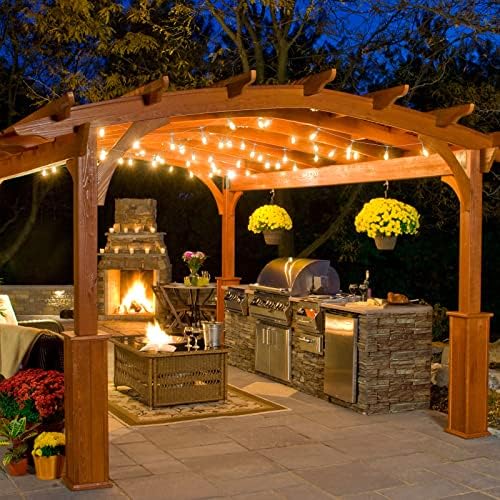 Mlambert 96FT(2x48FT) 3 Colors LED Outdoor String Lights with Remote, White - Image 6