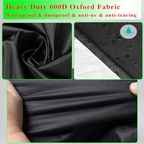 Griddle Cover for Members Mark 4-Burner Outdoor Flat Top Gas Griddle, 600D Heavy Duty Waterproof for Member's Mark 36 Inch Griddle Cover Replacement - Image 3