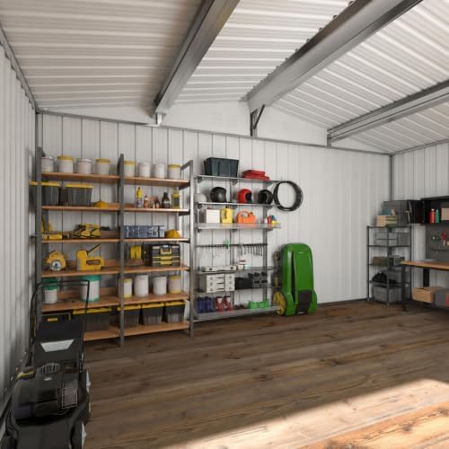 WKM 8X12 FT Outdoor Storage Shed Black - Image 2