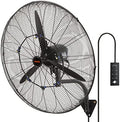 VEVOR 30 Inch Wall-Mount Misting Fan 3-speed IP44 Waterproof Oscillating by VEVOR