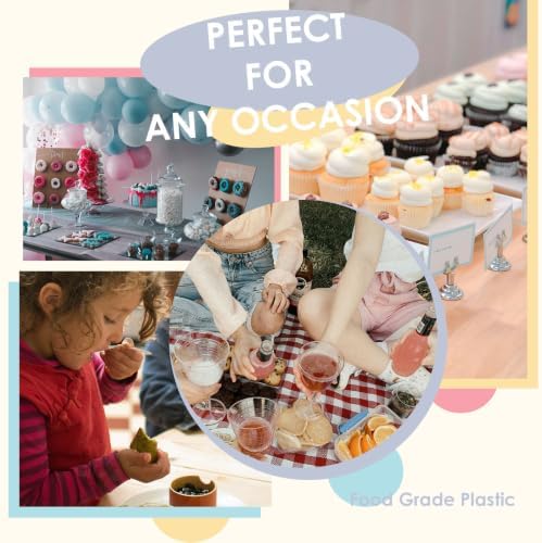 Pink Plastic Spoons Heavy Duty, Disposable Party Supplies 104 PCS - Image 5