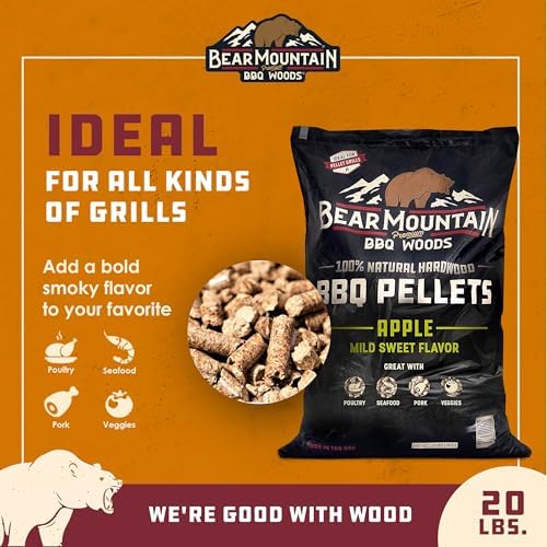 Bear Mountain All Natural Wood Pellets for Smoker, Grill & BBQ, 20 Lbs - Image 3