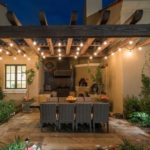 Banord 50FT Outdoor String Lights, S14 Waterproof Patio Lighting, Black - Image 6