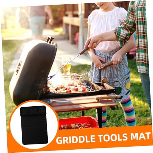 ibasenice Silicone Grill Tool Rest Mat for Griddle Side Shelf - Image 7