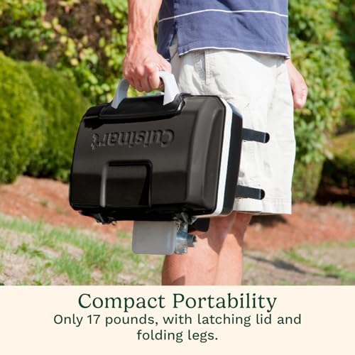 Cuisinart Gas Grill, Petite Gourmet, Foldable Design with Handle, 5,500 BTU - Image 5