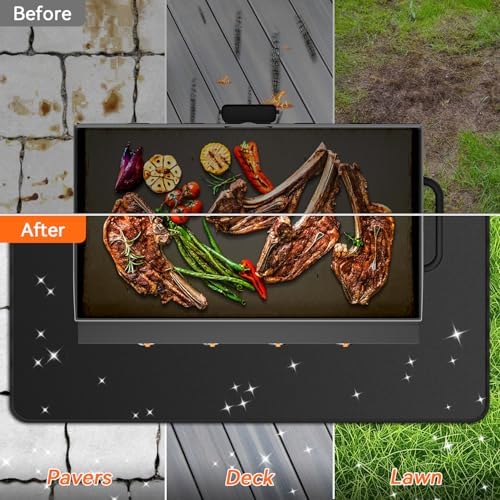 65x39 inches Large Under Grill Mats for Blackstone Outdoor Deck BBQ - Image 4