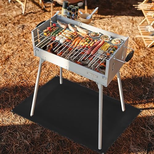 Under Grill Mat for Outdoor Grilling, 60 x 48 inches Double-Sided Fireproof Waterproof BBQ Protector for Deck and Patio Under Grill Mat for Outdoor BBQ - Image 7
