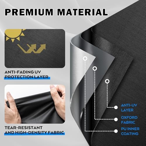 Grill Cover for Traeger Woodridge Elite Pellet Grill TFC97XLH, Outdoor Griddle Cover for Traeger Elite/Pro Pellet Smoker Grill, Waterproof BBQ Grill Cover for All Weather - Image 3