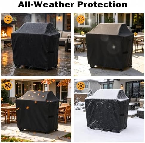 Grill Cover for Expert 24in Charcoal Grill - 48x25x40 Heavy-Duty - Image 5