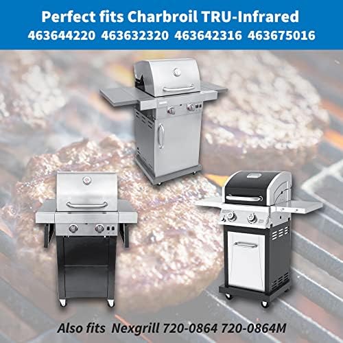 Uniflasy 17 x 8 3/4 Cast Iron Cooking Grate fits CharBroil Commercial 463644220 463632320 463642316 463245518 463630021 G369-0030-W2 2Burner Grill Replacement Part Grid for Nexgrill 720-0864M 720-0864 - Image 3