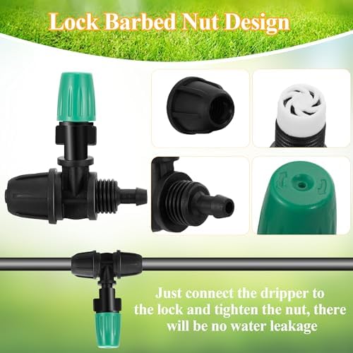 50Pcs Micro Misting Spray Emitters for 1/4 Inch Irrigation Tubing - Image 5