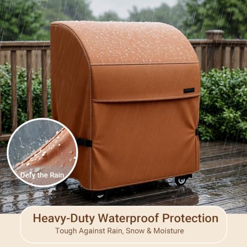NettyPro Grill Cover for Outdoor Small Grill 32 Inch Waterproof Heavy Duty - Image 4