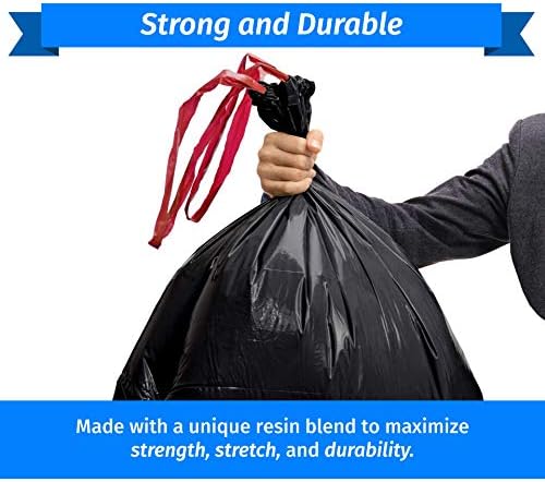Reli. 30 Gallon Trash Bags Drawstring | 250 Count Bulk | Black | 30 Gallon Garbage Bags Heavy Duty | Large - Image 3