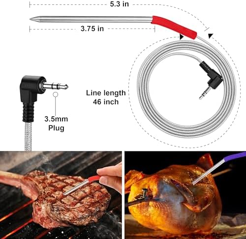 2-Pack Repalcement Meat Probe for Camp Chef Pellet Grill and Smoker - Image 2