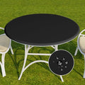Romanstile Round Fitted Vinyl Tablecloth with Elastic Edge 100% Waterproof by Romanstile