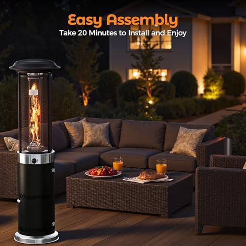BALI OUTDOORS Propane Patio Heater Stainless Steel Standing - Image 6