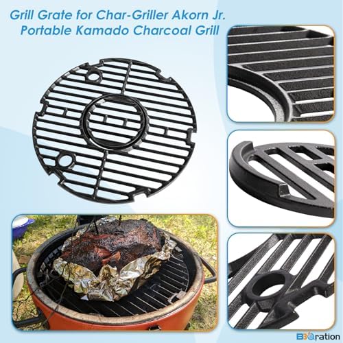Grill Grate Parts for Char Griller Akorn Jr. Portable Kamado Ceramic Grill, Grill Parts for Char-Griller E86714, E6714, Replacement Parts for Chargriller Akorn Jr. Parts 6614 - Image 3