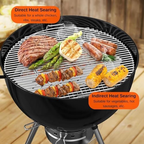 onlyfire Half Moon Stainless Steel Charcoal Basket with Water Reservoir - Image 5