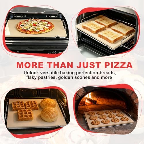 OG900 Pizza Stone with Rack for Ninja Woodfire OG800/OG900 Series XL Grills - Image 6