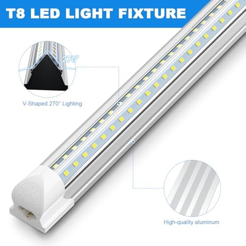 SHOPLED LED Shop Lights 3FT, 34W 4760LM 5000K Daylight White, V-Shape - Image 4