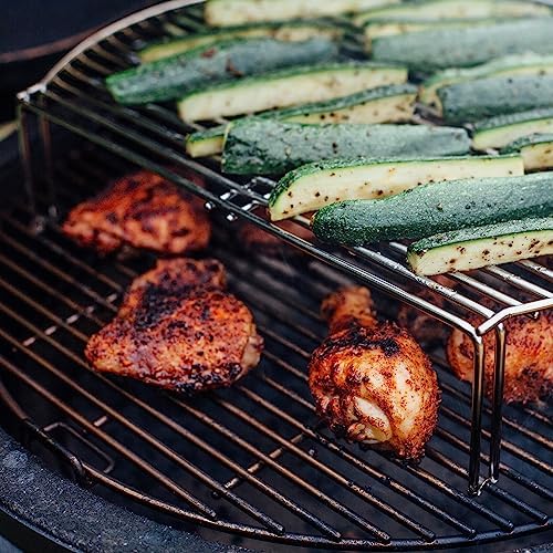 Kamado Joe Stainless Steel Grill Grate Expander to Expand Cooking Space and Indirect Cooking for Classic Joe 18-inch Charcoal Grill and Smokers, Model KJ-SCS - Image 3