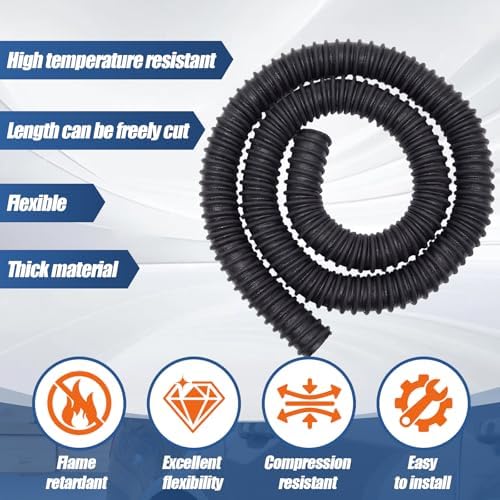 2.5" ID x 11' Length Car Exhaust Hose for Garage - Image 4