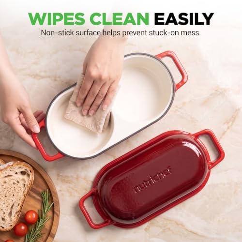 NutriChef Mini Double Dutch Oven for Sourdough Bread Baking - Image 7