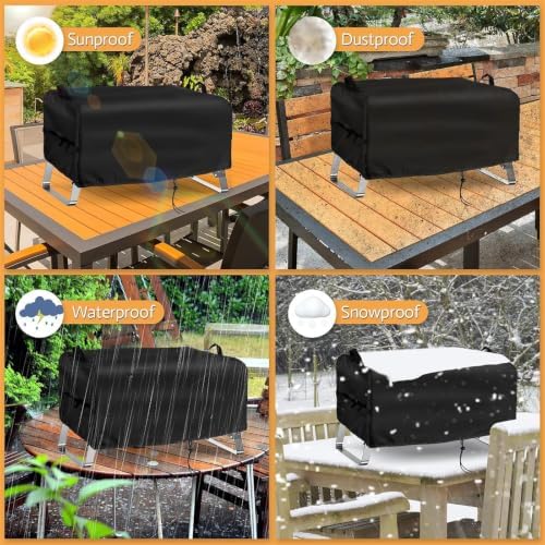 Grill Cover for NXR 3 Portable Cooker, 600D PVC BBQ Cover 25 X 18 X 15 Inch, Outdoor Protective for Patio Garage Camping Storage - Image 2