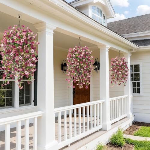 Artificial Fake Hanging Flowers Plants for Outdoor Spring Summer Decoration - Image 6