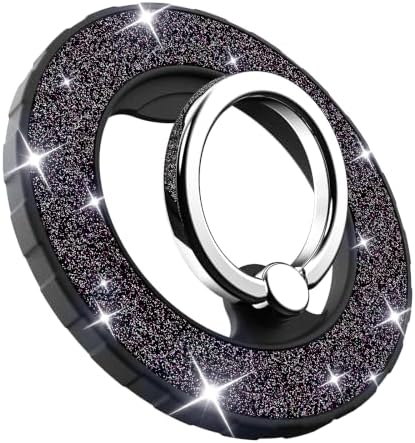 Magnetic Phone Ring Holder for MagSafe, Glitter Magnetic Grip by DATIMIRA